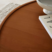 Scandinavian Walnut Round Coffee Table - Lucy And Phil Academy