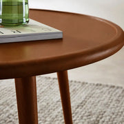 Scandinavian Walnut Round Coffee Table - Lucy And Phil Academy