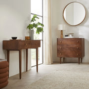 Scandinavian Walnut Oslo Console, Dressing Table, and Desk - Lucy And Phil Academy