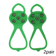 Unisex Men 5 Teeth Ice Gripper For Shoes Crampons Ice Gripper Spike Grips Cleats For Snow Studs Non-Slip Climbing Hiking Covers Michan Direct