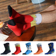 Fashion Creative Hamburger Pizza Alien Men Socks Cute Series Michan Direct