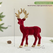 Christmas Sequined Flocking Elk Decoration Michan Direct