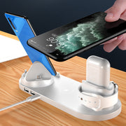 Wireless Charger For IPhone Fast Charger For Phone Fast Charging Pad For Phone Watch 6 In 1 Charging Dock Station Michan Direct