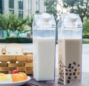 Premium Square Milk Cup - 500ml & 1000ml Minimalist Water Bottle Michan Direct