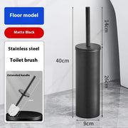 Space Aluminum Toilet Brush To Wash The Toilet Without Dead Ends - Lucy And Phil Academy