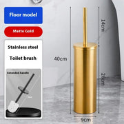 Space Aluminum Toilet Brush To Wash The Toilet Without Dead Ends - Lucy And Phil Academy