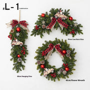 Christmas Decoration Upside Down Christmas Tree Horn Rattan Christmas Wreath Michan Direct