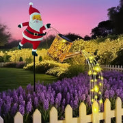 Creative Solar-Powered Santa Yard Decoration Light Michan Direct