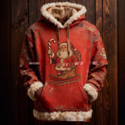 European And American Winter Merry Christmas Hoodie With Pocket Michan Direct