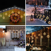 LED Christmas Curtain Lights, Indoor Scene Decoration, Creative Curtain Lights, Christmas Atmosphere Flashing Lights Michan Direct
