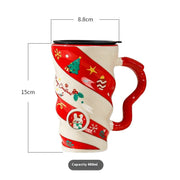 Christmas Couple Ceramic Mug Household Michan Direct