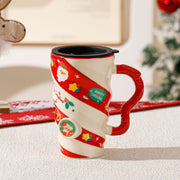 Christmas Couple Ceramic Mug Household Michan Direct