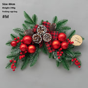 Christmas Decoration Upside Down Christmas Tree Horn Rattan Christmas Wreath Michan Direct