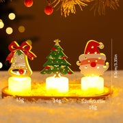 LED Electronic Candle Lights Christmas Trees Santa Claus Snowmen Creative Candles Small Night Lights Home Decorative Ornaments Michan Direct