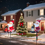 Creative Solar-Powered Santa Yard Decoration Light Michan Direct