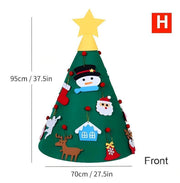 Felt Christmas Tree Or Snowman Holiday Decoration, Perfect For Homes, Classrooms, Offices, And Party Venues, Versatile Seasonal Decor, Festive Wall Art, Christmas Decorations, Best For Christmas, Ch Michan Direct