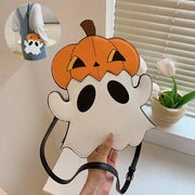 Halloween Shouder Bags Creative 3D Cartoon Pumpkin Ghost Design Cute Bags Women Cell Phone Purses Novelty Personalized Candy Crossbody Bags Michan Direct