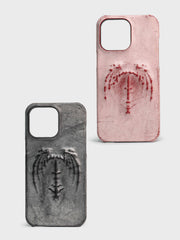 Retro Gothic Vampire Bat Wing Embossed Dark Style Phone Case Michan Direct