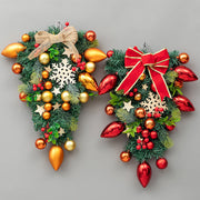 Christmas Decoration Upside Down Christmas Tree Horn Rattan Christmas Wreath Michan Direct