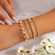 Retro Pearl Chain Beaded Bracelet Michan Direct