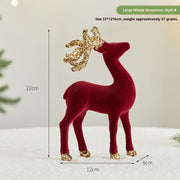 Christmas Sequined Flocking Elk Decoration Michan Direct