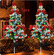 Solar-powered Christmas Cedar Tree Lights For Outdoor Lawn Decoration Michan Direct