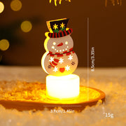 LED Electronic Candle Lights Christmas Trees Santa Claus Snowmen Creative Candles Small Night Lights Home Decorative Ornaments Michan Direct