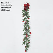 Christmas Decoration Upside Down Christmas Tree Horn Rattan Christmas Wreath Michan Direct