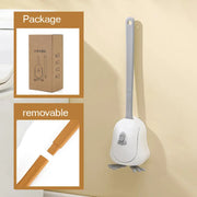 Rubber Head Toilet Brush Soft Non-slip Cleaning Brush Wall Hanging Floor Super Decontamination Bathroom Cleaning Tool - Lucy And Phil Academy