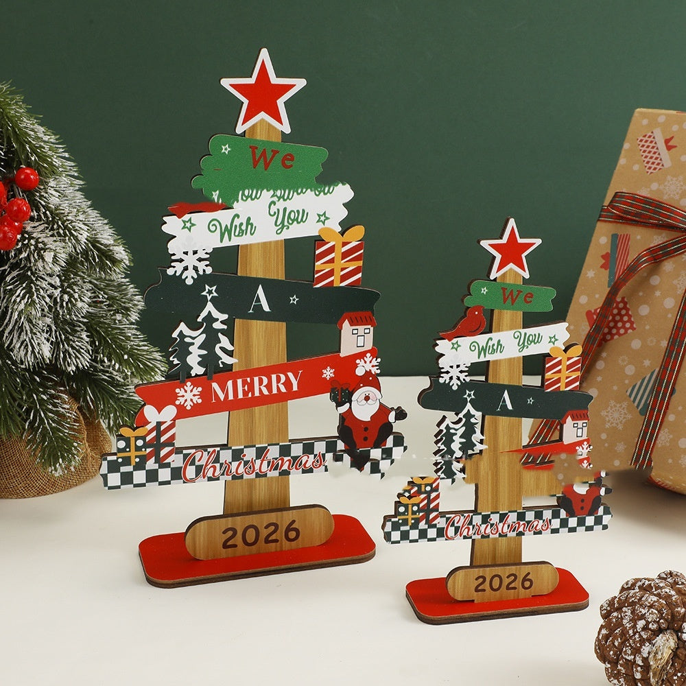 Christmas Wooden Desktop Decoration Home Decoration Michan Direct