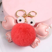 Cartoon Cute Crab Keychain Pendant Michan Direct