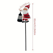 Creative Solar-Powered Santa Yard Decoration Light Michan Direct