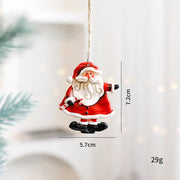 Festive Christmas Ornaments - Handcrafted Resin Gingerbread & Snowman Pendants Michan Direct