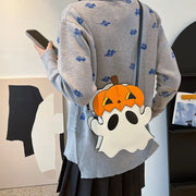Halloween Shouder Bags Creative 3D Cartoon Pumpkin Ghost Design Cute Bags Women Cell Phone Purses Novelty Personalized Candy Crossbody Bags Michan Direct