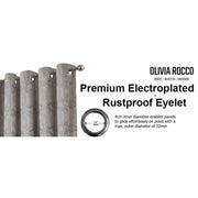 Luxe Geo Velvet Eyelet Curtains Champagne Thermal Insulated Soundproof Light Blocking Drapes for Bedroom & Lounge by OLIVIA ROCCO - Lucy And Phil Academy