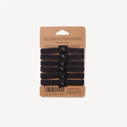 Plastic Free Hair Ties - 6 Pack - Black - Lucy And Phil Academy