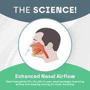 Nose Breathing Nasal Strips (30 Pack) Snooze Therapy