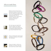Plastic Free Hair Ties - 6 Pack - Blonde - Lucy And Phil Academy