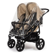 Universal Rain Cover For All Side By Side Pushchairs - Fits All Models - Lucy And Phil Academy