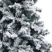vidaXL Artificial Christmas Tree with Flocked Snow Green 210 cm PVC Lucy And Phil Academy Lucy And Phil Academy