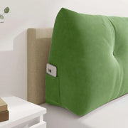 vidaXL Back Pillow Light Green 200 x 24 x 50 cm Velvet Lucy And Phil Academy Lucy And Phil Academy
