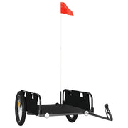 vidaXL Bike Trailer Black Oxford Fabric and Iron Lucy And Phil Academy Lucy And Phil Academy