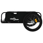 vidaXL Bike Trailer Black Oxford Fabric and Iron Lucy And Phil Academy Lucy And Phil Academy
