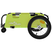 vidaXL Bike Trailer Green Oxford Fabric and Iron Lucy And Phil Academy Lucy And Phil Academy