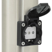 vidaXL Bollard Light with Sensor&Outlet 80 cm Stainless Steel IP44 Lucy And Phil Academy Lucy And Phil Academy