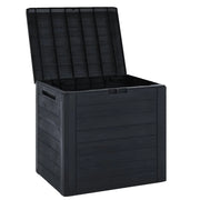 vidaXL Garden Storage Box Anthracite 58.5x46x55 cm Polypropylene Lucy And Phil Academy Lucy And Phil Academy