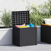 vidaXL Garden Storage Box Anthracite 58.5x46x55 cm Polypropylene Lucy And Phil Academy Lucy And Phil Academy