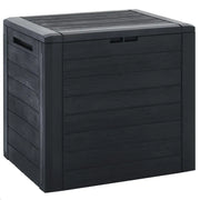 vidaXL Garden Storage Box Anthracite 58.5x46x55 cm Polypropylene Lucy And Phil Academy Lucy And Phil Academy