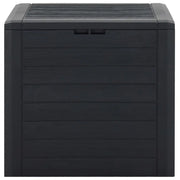 vidaXL Garden Storage Box Anthracite 58.5x46x55 cm Polypropylene Lucy And Phil Academy Lucy And Phil Academy