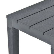 vidaXL Garden Table with 2 Benches Plastic Anthracite Lucy And Phil Academy Lucy And Phil Academy